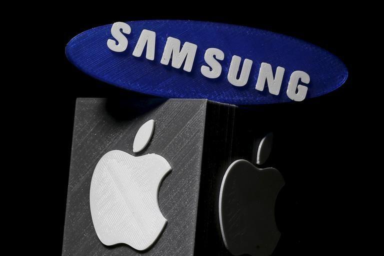 Samsung Apple Logo - Apple in Samsung: ostra tekmeca sta lahko tudi (vedno večja ...