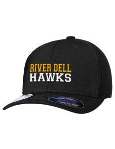 River Dell Hawk Logo - River Dell High School Hawks Flexfit | Prep Sportwear