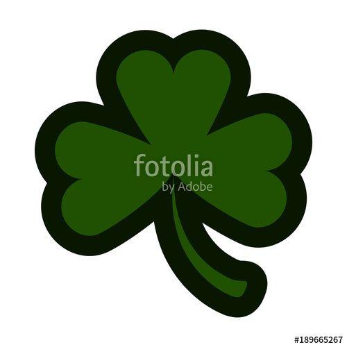 Green 3 Leaf Clover Logo - Three leaf clover icon