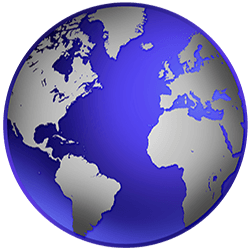 Silver Globe Logo - globe-blue-silver-clear-2-clr-250-web-png24