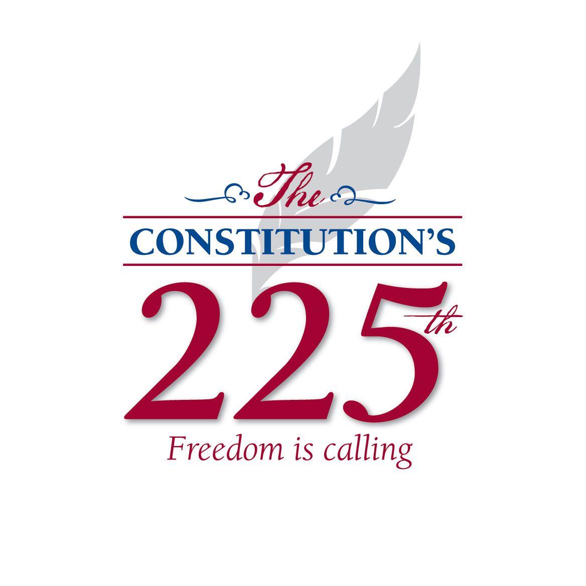 Constitution Logo - 225 Years of US Constitution | Anniversary Logos | Pinterest | Logos ...