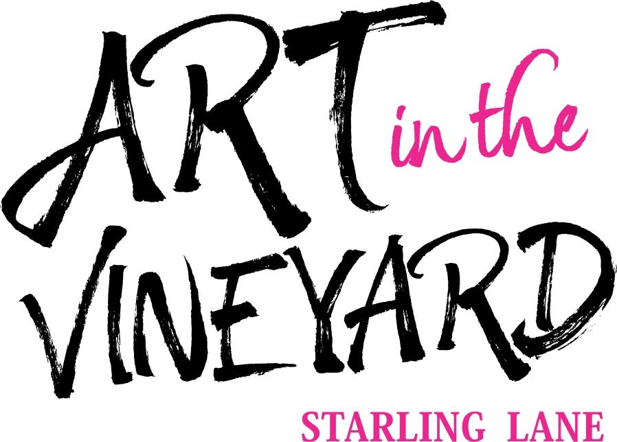 Vineyard Art Logo - Art in the Vineyard - Logo Vertical -