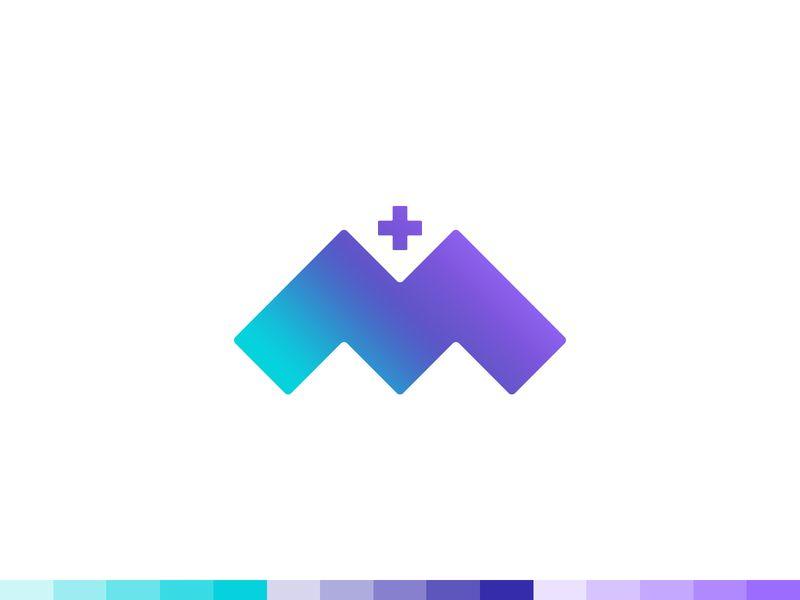 Purple Medical Logo - M