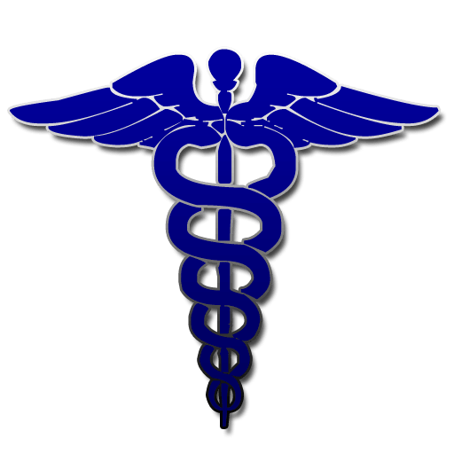Purple Medical Logo - Caduceus medical logo symbol clipart image