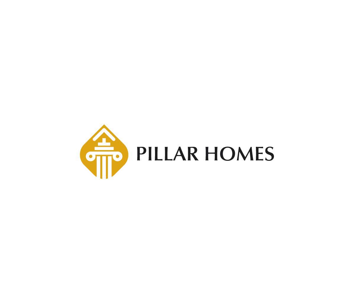 Alien Company Logo - Modern, Upmarket, Construction Company Logo Design for Pillar Homes