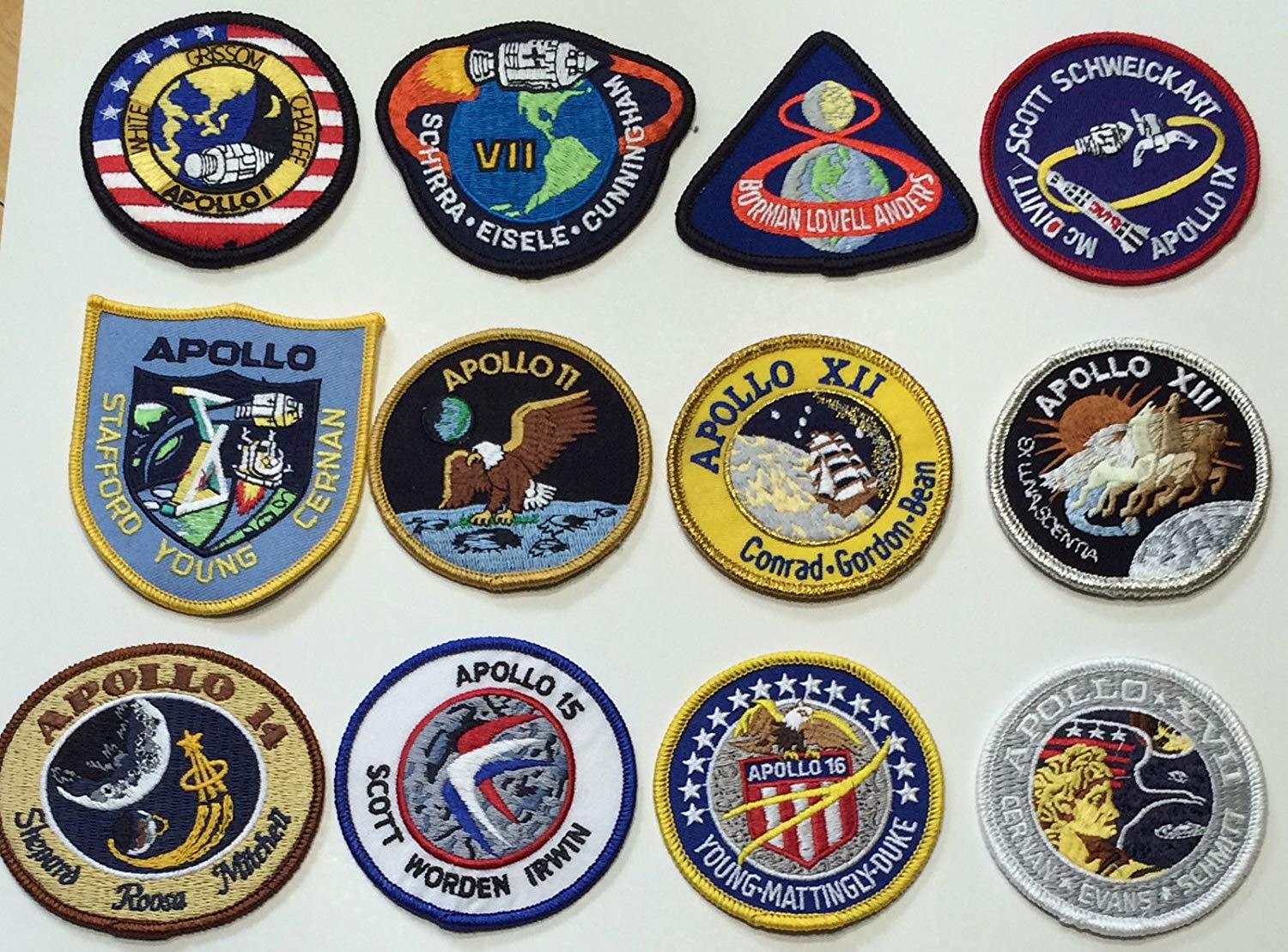 NASA Apollo Logo - Amazon.com: NASA Apollo Mission Patch Set Apollo 1,7,8,9,10,11,12,13 ...