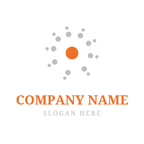 Orange Dot Circle Logo - Free Dot Logo Designs. DesignEvo Logo Maker