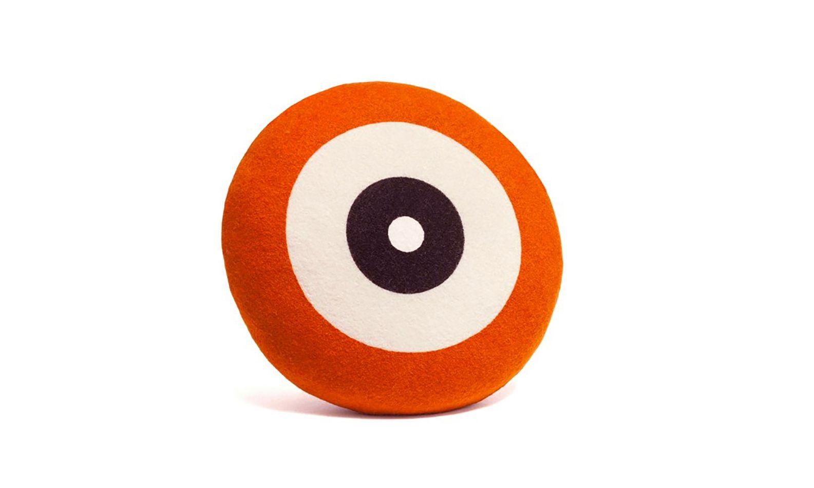Orange Dot Circle Logo - Dot cushion - orange
