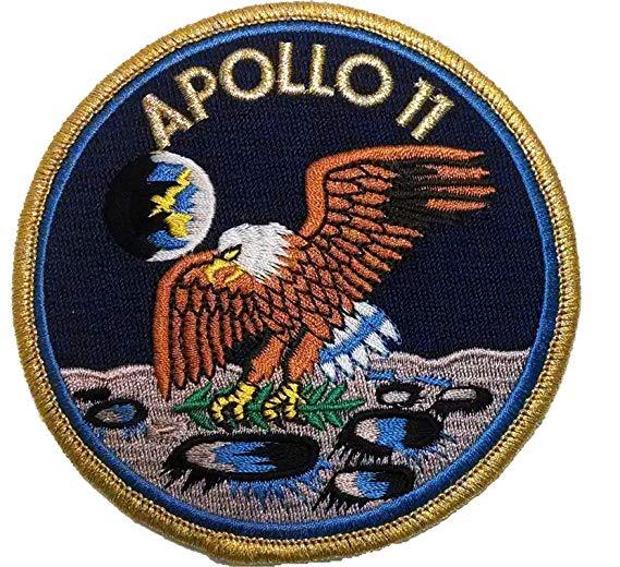 NASA Apollo Logo - NASA Apollo 11 Lunar Landing Patch Inch: Clothing