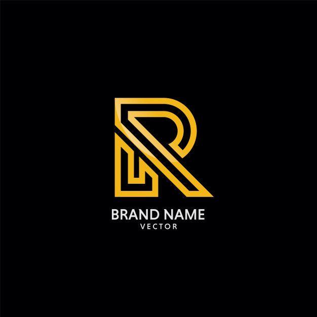 Gold R Logo - Gold r symbol logo template vector Vector | Premium Download