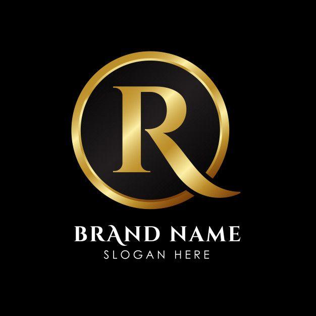 Gold R Logo - Luxury letter r logo template in gold color Vector | Premium Download