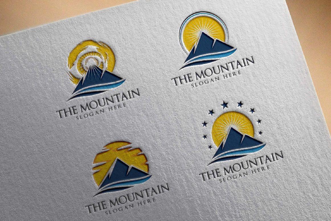 Mountain Summit Logo - Mountain, summit logo template