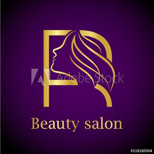 Gold R Logo - Abstract letter R logo, Gold Beauty salon logo design template