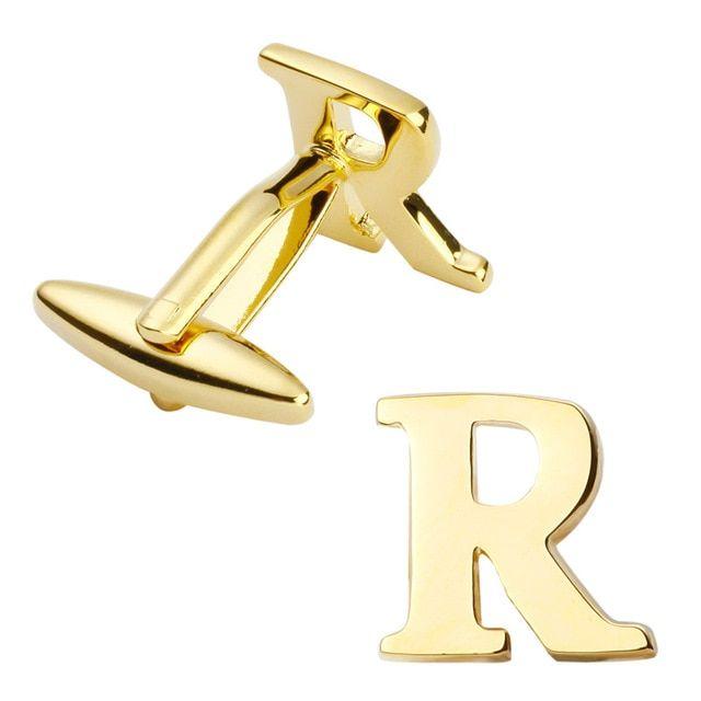 Gold R Logo - Men's jewelry high quality metal/gold fashion cufflinks, French ...