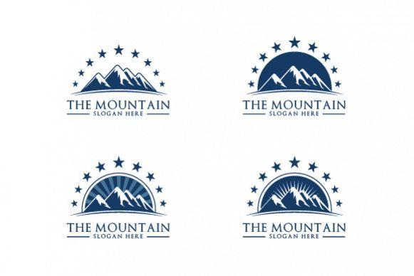 Mountain Summit Logo - Mountain, summit logo template
