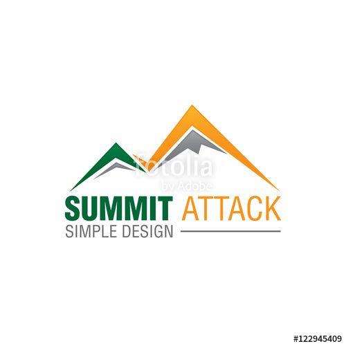 Mountain Summit Logo - outdoor peak mountain summit abstract logo icon