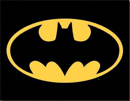 Batman Bat Logo - DC Comics Batman Bat Chest Logo Tin Sign Poster Reproduction