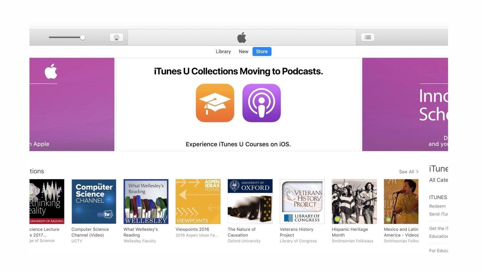 iTunes U Logo - iTunes U Collections will move to Apple Podcasts next month - 9to5Mac