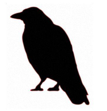 Cuervos Bird Logo - Cuervo. CROW CAUCUS. Bird stencil, Birds, Crafts