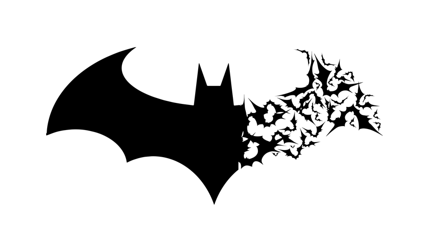 Batman Bat Logo - Arkham Logo with Bats