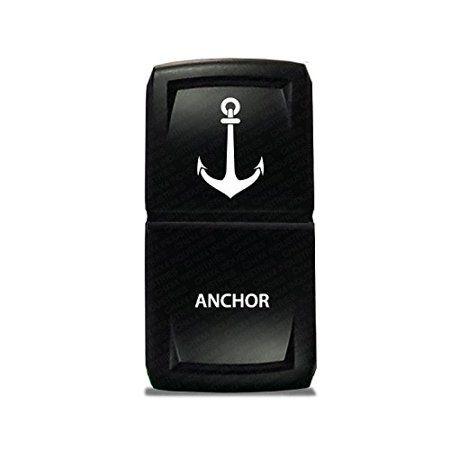 Anchor Blue and Red Logo - CH4X4 Marine Rocker Switch V2 Anchor Symbol 1- White Led, Different