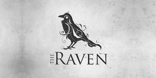 Cuervos Bird Logo - The Raven #logo thinking tatoo on my shoulder in white. Art. Raven