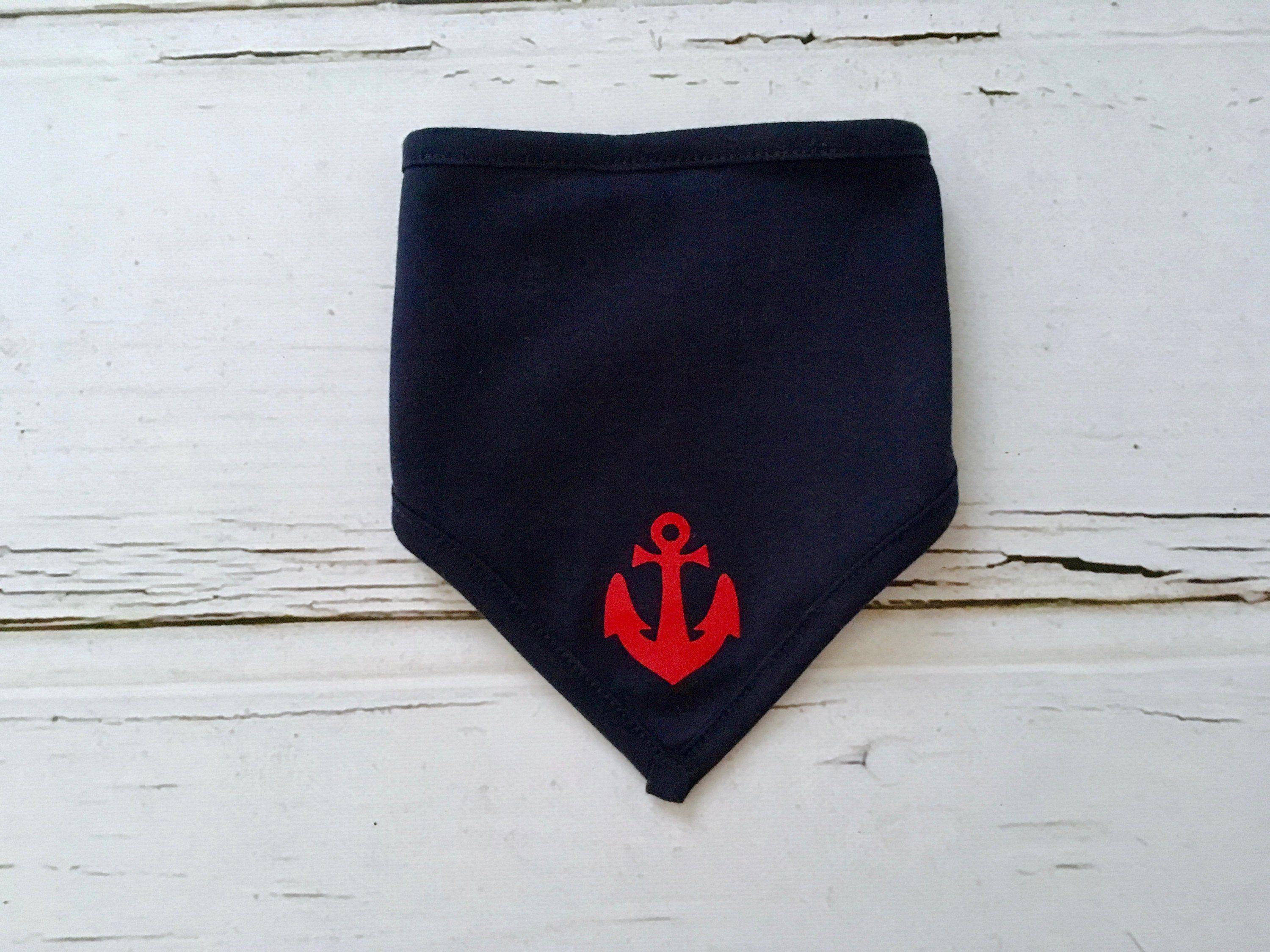 Anchor Blue Red Triangle Logo - Baby Scarf anchor Hamburg Blue/red-Fair Trade-triangle cloth, drool ...