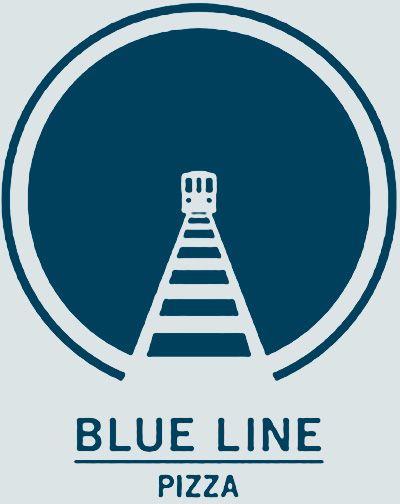 Blue Blue Line Logo - Menu Line Pizza