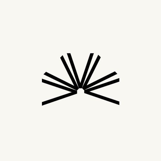 White Arrow Brand Logo - Arrows / Open Book Logo (Available) by Richard Baird. #logo #book