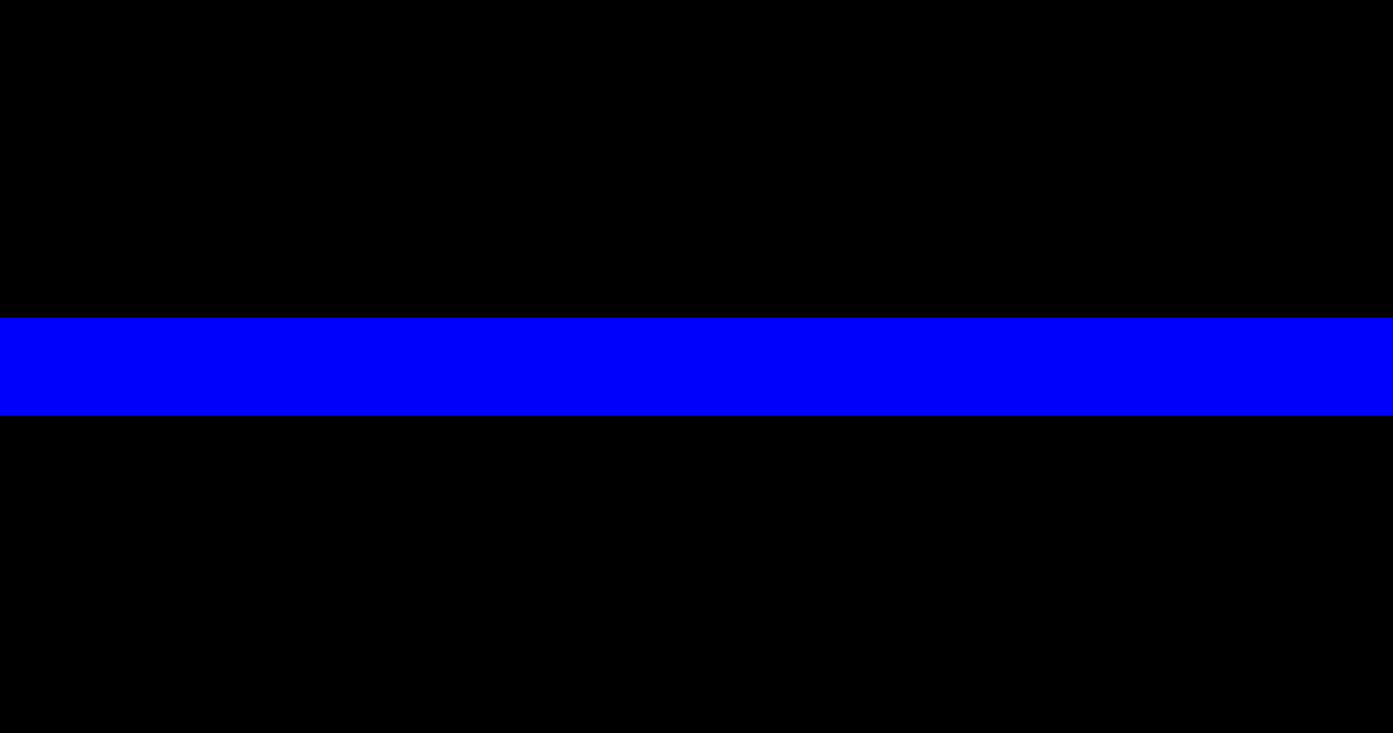 Blue Blue Line Logo - Thin blue line