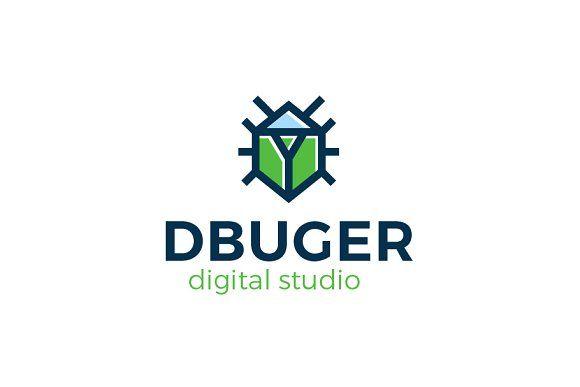 Bug Logo - Dbuger Bug Beetle Logo Template ~ Logo Templates ~ Creative Market