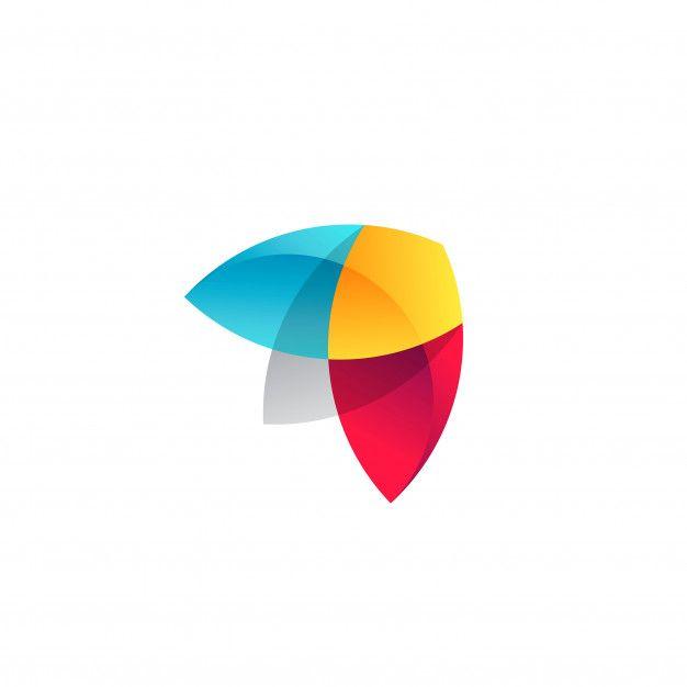 Bug Logo - Abstract colorful bug arrow rocket logo Vector
