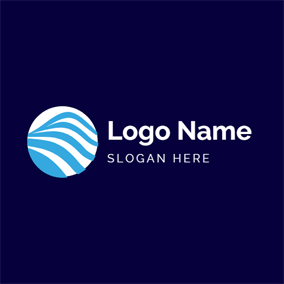 Blue and White Line Logo - Free Company Logo Designs | DesignEvo Logo Maker