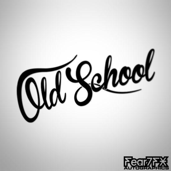 Old School Logo - OLD SCHOOL CAR VAN DECAL STICKER JDM EURO DRIFT JAPAN VAG DUB WINDOW ...