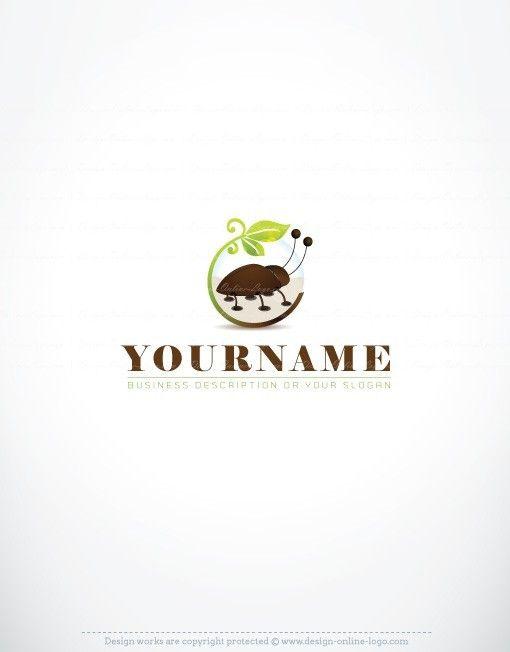 Bug Logo - Exclusive Design: Insect Logo + Compatible FREE Business Card ...