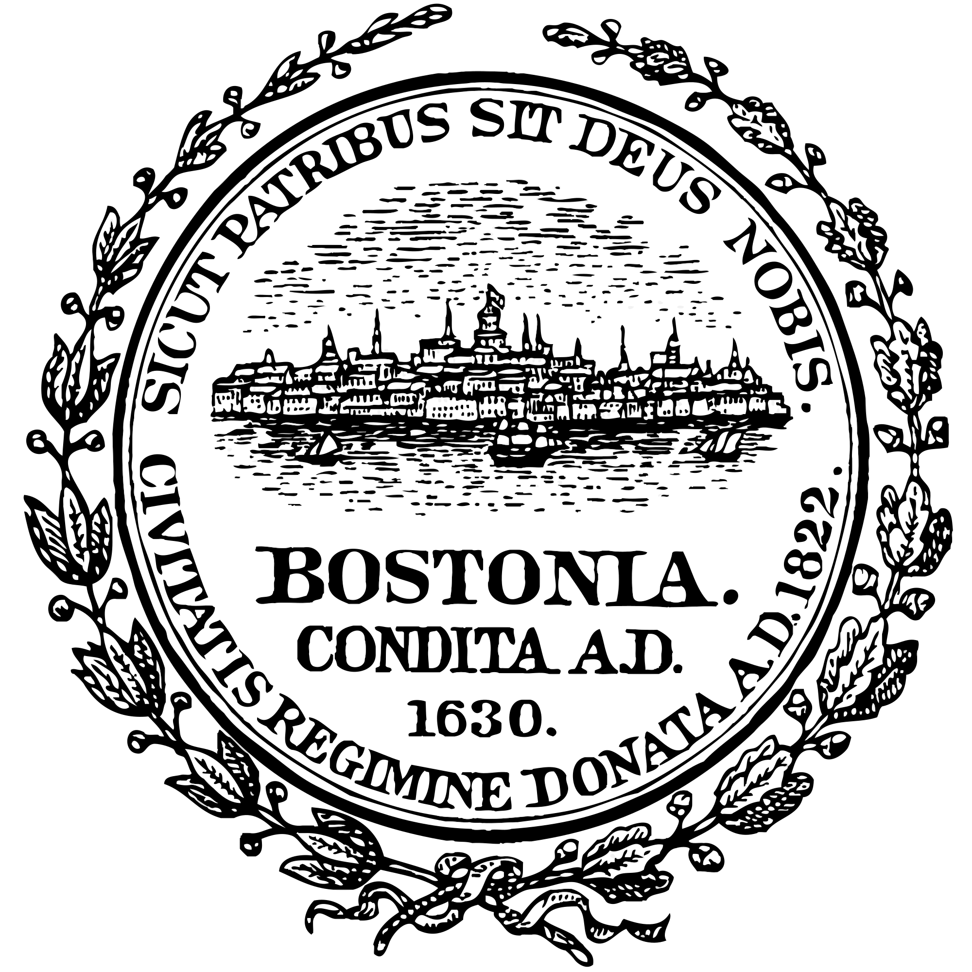 City of Boston Logo - Seal of Boston, Massachusetts.svg