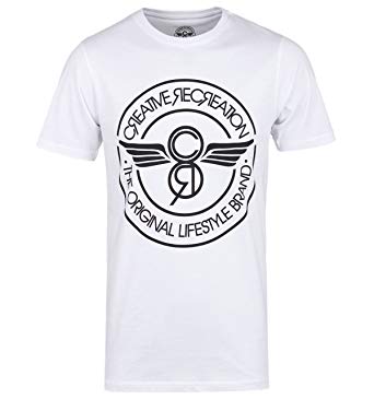 Creative Recreation Logo - Creative Recreation Burbank White Big Logo Crew Neck T-Shirt-Small ...