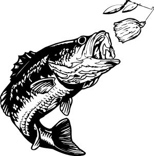 Black and White Bass Logo - Bass fish clipart black and white 4 » Clipart Station