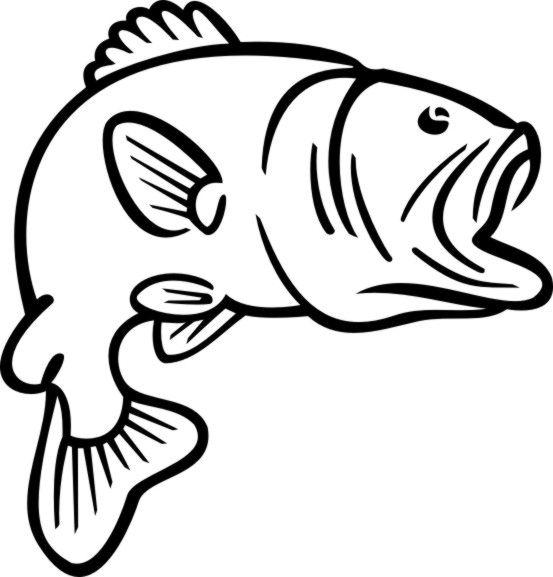 Black and White Bass Logo - Free Bass Fish Clipart, Download Free Clip Art, Free Clip Art