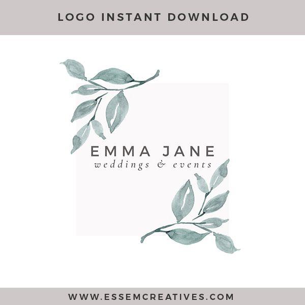 Watercolor Leaf Logo - Watercolor Clip Art & Business Resources