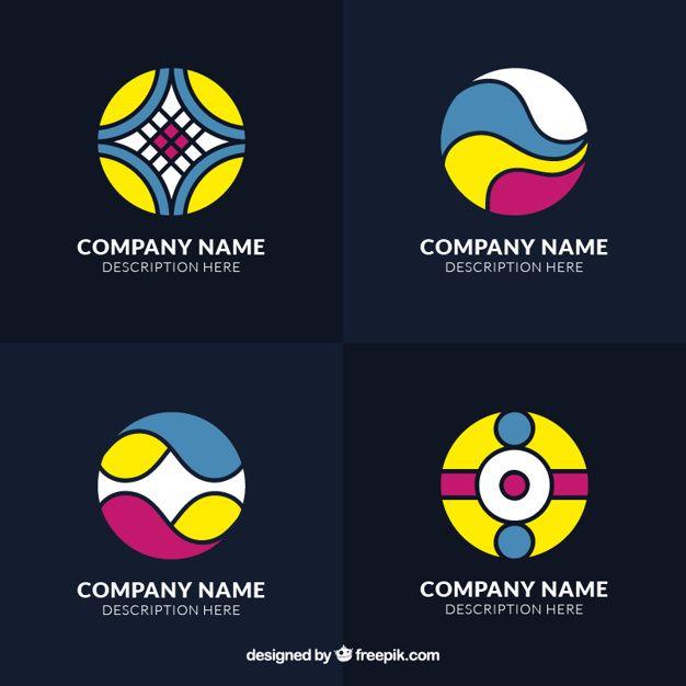 Colorful Round Logo - Download Vector round logo with a star