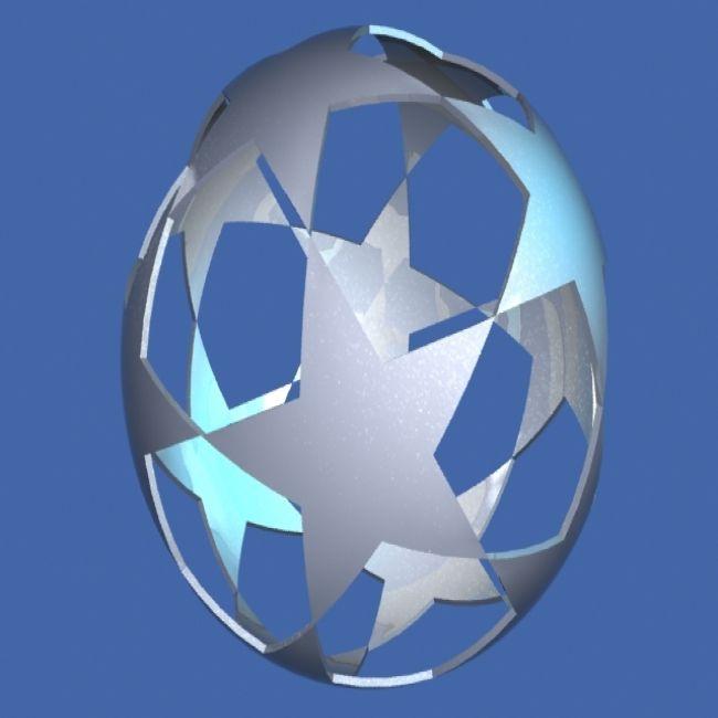 Star Ball Logo - 3D Models Free : Free Metallic Star Ball Logo Champions 3D