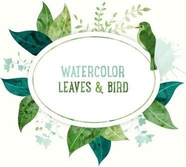 Watercolor Leaf Logo - Vector watercolor leaves free vector download 530 Free vector