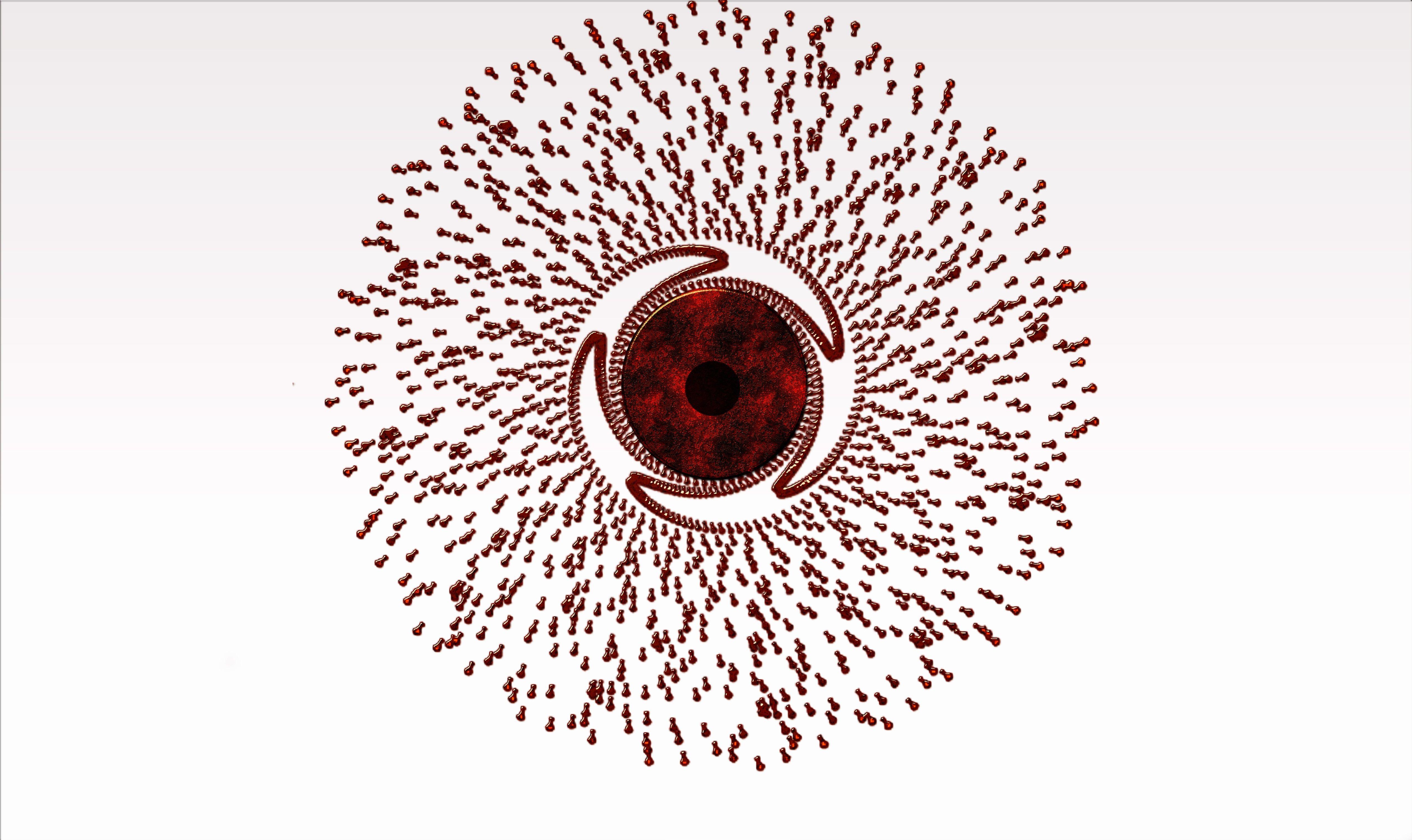 Red Spiral Logo - Wallpaper : white, illustration, digital art, eyes, abstract, red
