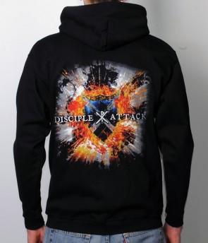 Attack Disciple Band Logo - Attack Cover Zip Hoodie – Disciple Rocks