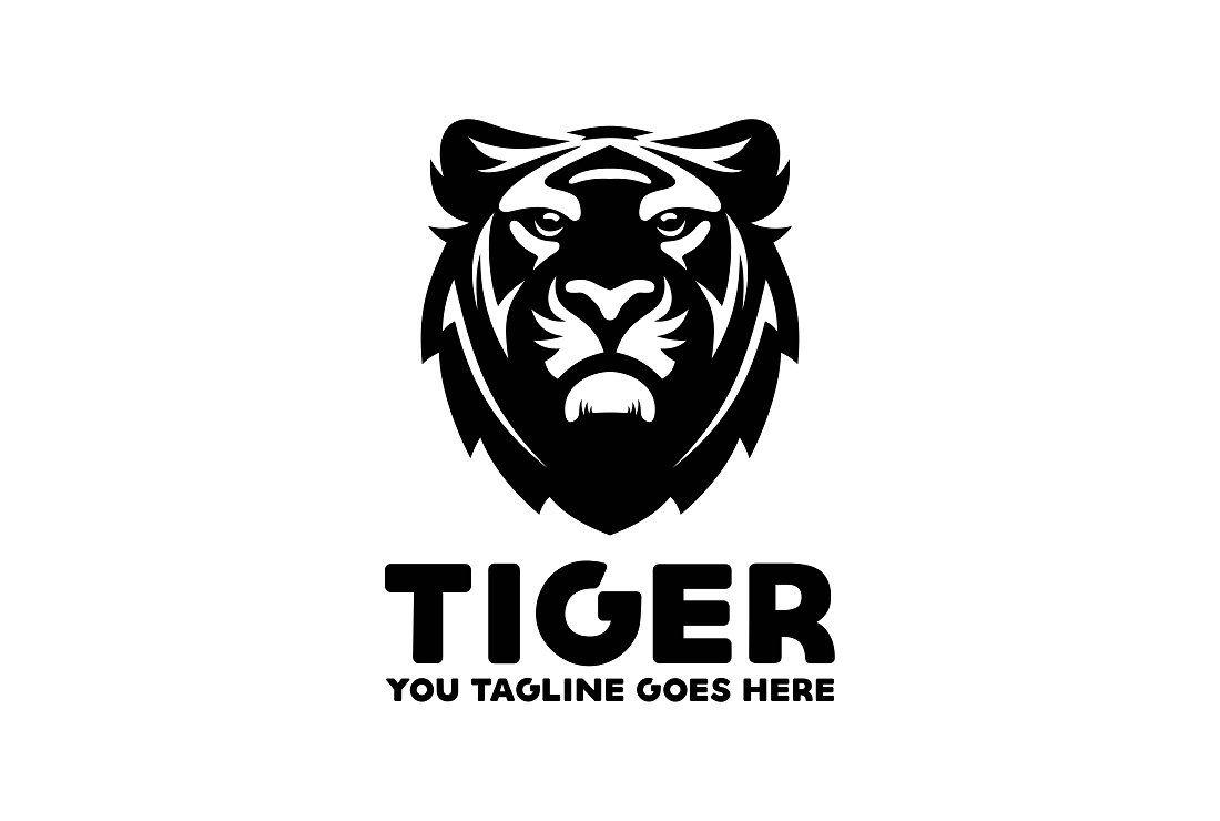 Black Tiger Logo - Tiger Logo Templates Creative Market
