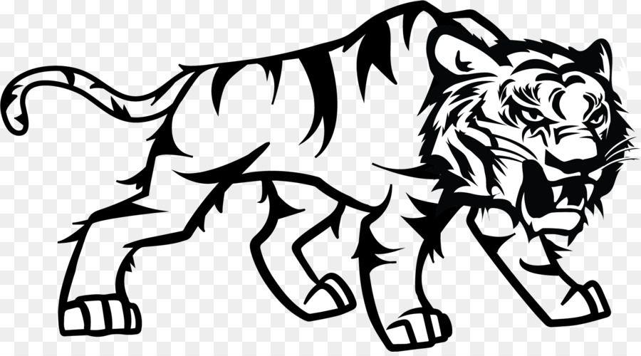Black and White Tiger Logo - Tiger Cat Black and white Logo Lion - tiger png download - 1662*913 ...
