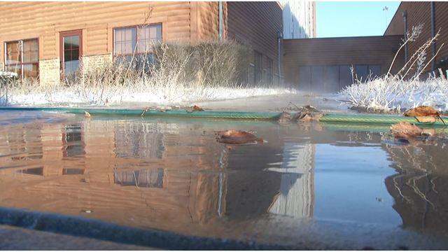 Fort Rapids Logo - Burst water pipe creates icy mess at closed Fort Rapids water park