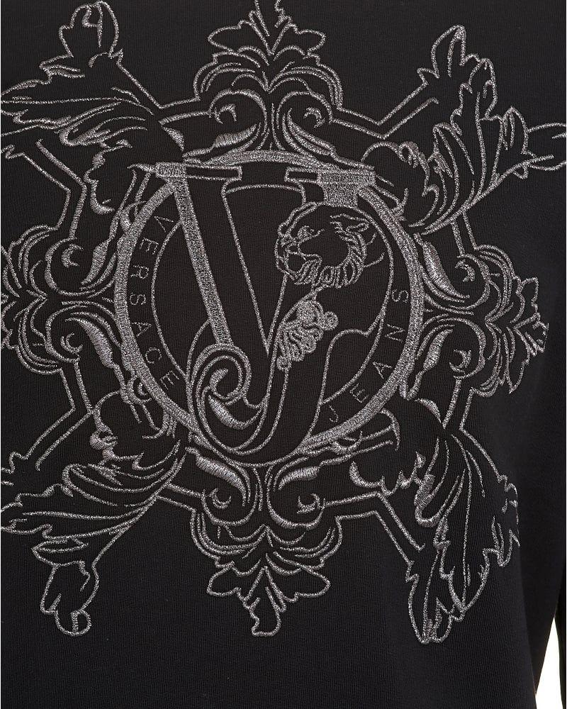 Black Tiger Logo - Versace Jeans Mens Sweatshirt Black Tiger Logo Sweat