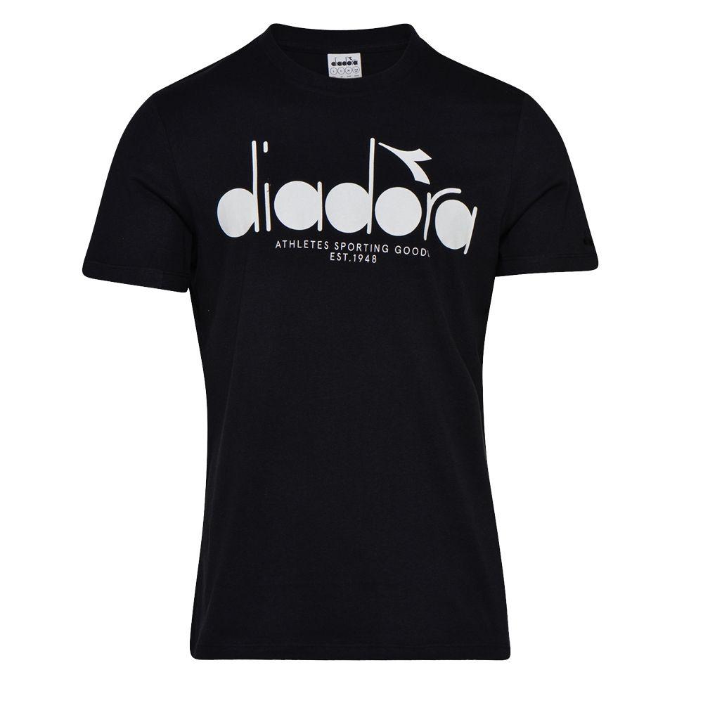 The SS Logo - Diadora SS Big Logo T Shirt Black Optical White
